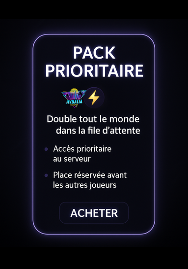 Pack Prioritaire