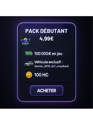 Pack Débutant (Exclusive 1mois)